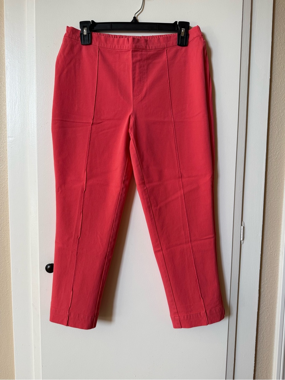 Isaac Mizrahi Coral Pull-On Slim Trousers